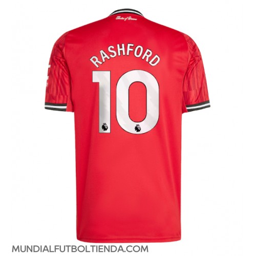 Camiseta Manchester United Marcus Rashford #10 Primera Equipación Replica 2025-26 mangas cortas